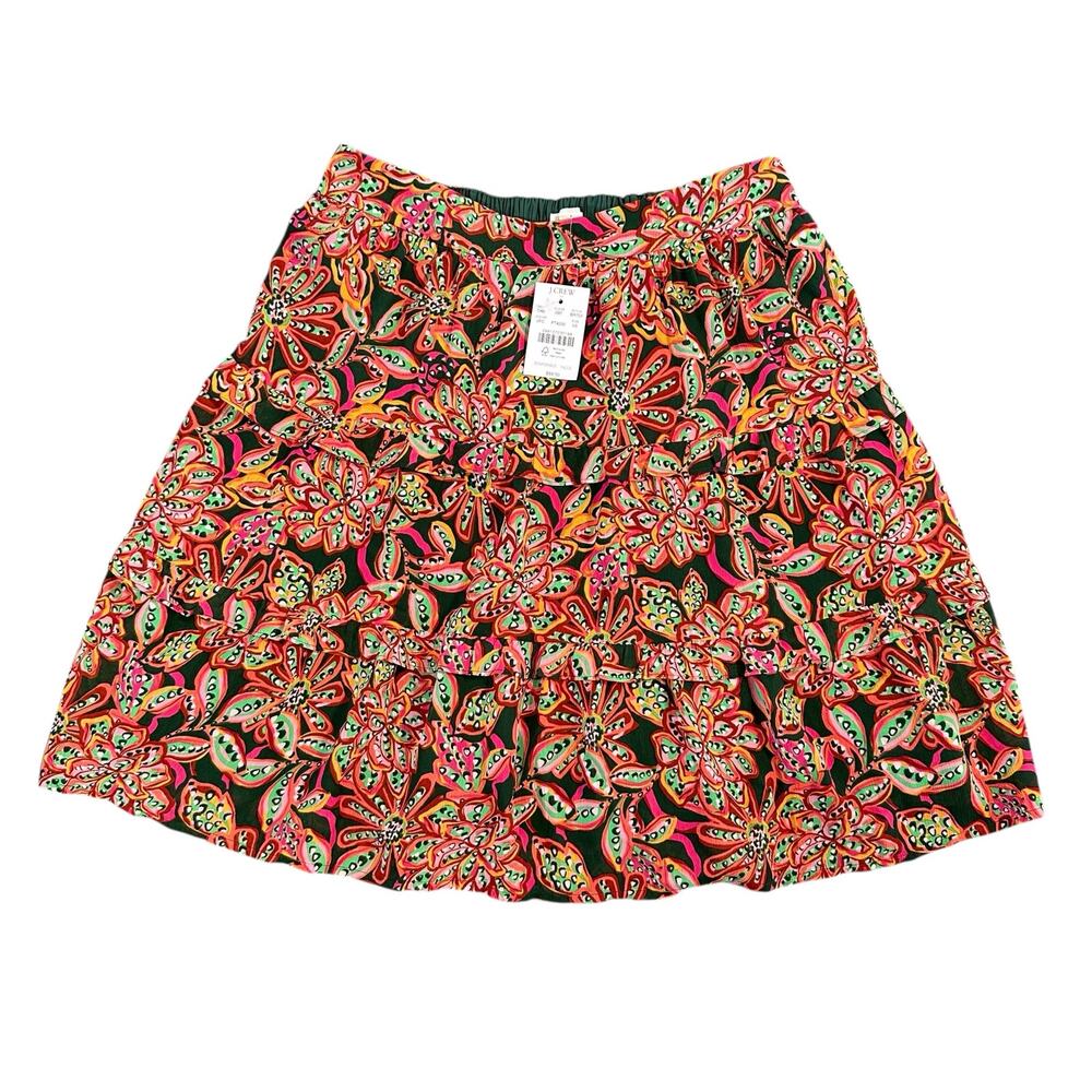 J Crew Women's Tiered Pull‎ On Skirt Size XS